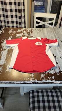 Majestic Cincinnati Reds Cool Base Baseball Jersey Red White Size Large